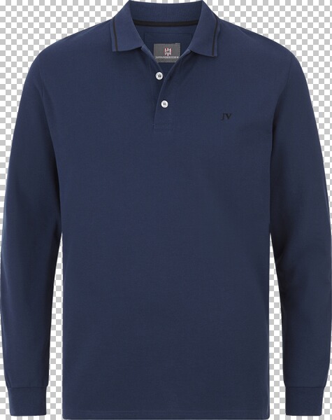 Langarm-Poloshirt ELLIS royalblau