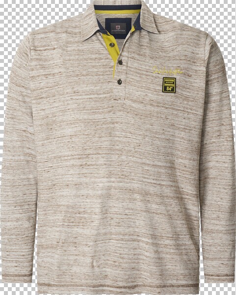 Langarm-Poloshirt ENDRE wollweiß