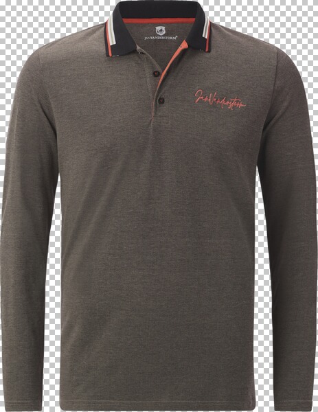 Langarm-Poloshirt KNUTSEN braun