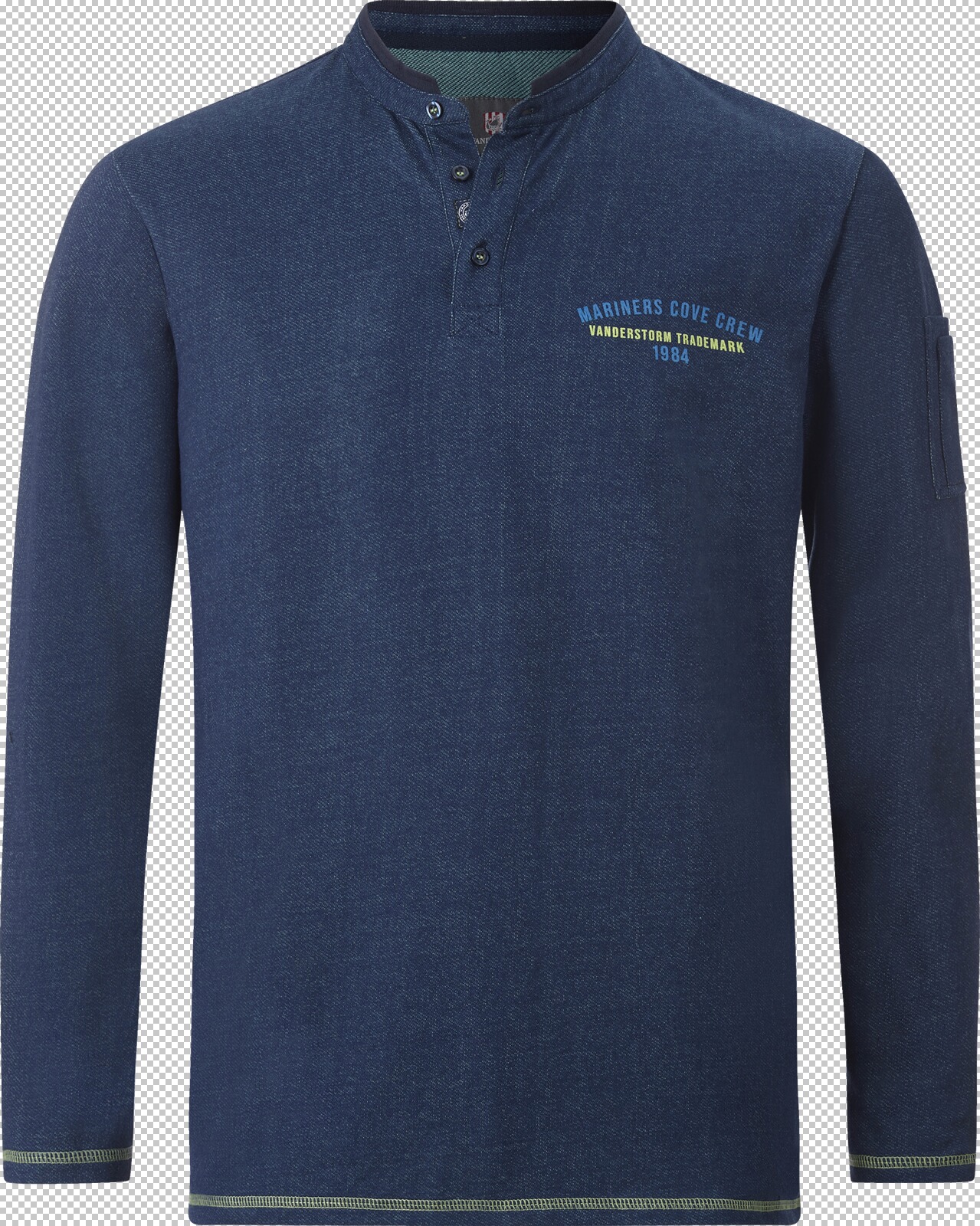 Jan Vanderstorm Langarmshirt KIRILLA dunkelblau