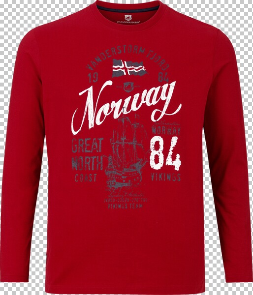 Langarmshirt NIELSON rot