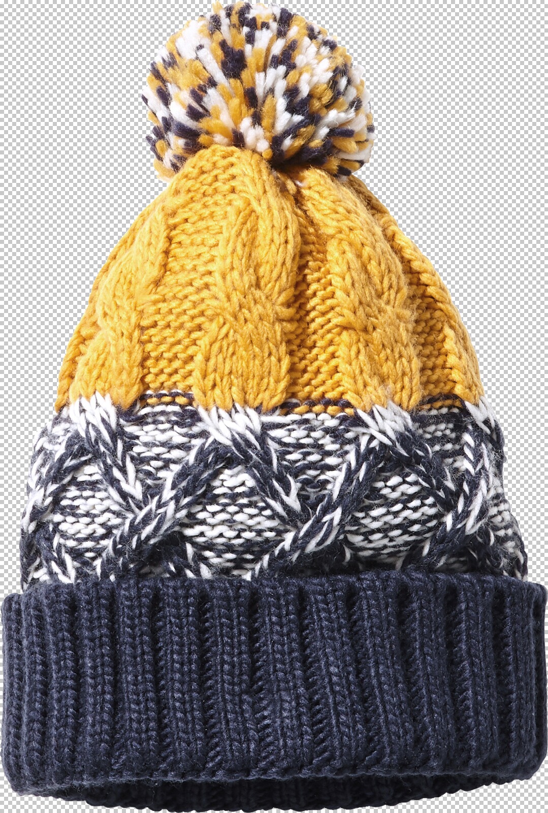 Jan Vanderstorm Mütze WUNOLD gelb blau