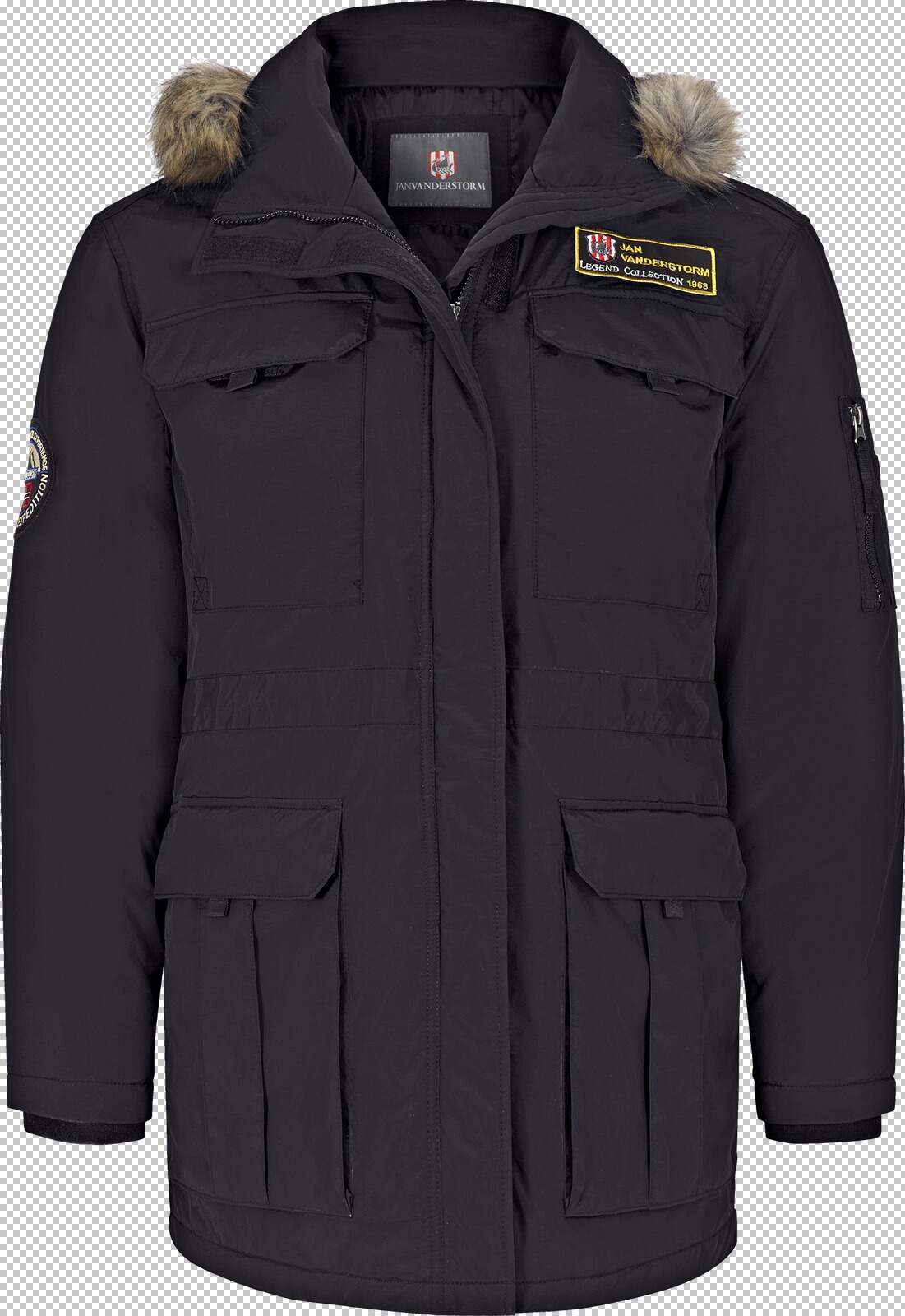 Jan Vanderstorm Outdoorjacke AJAN schwarz