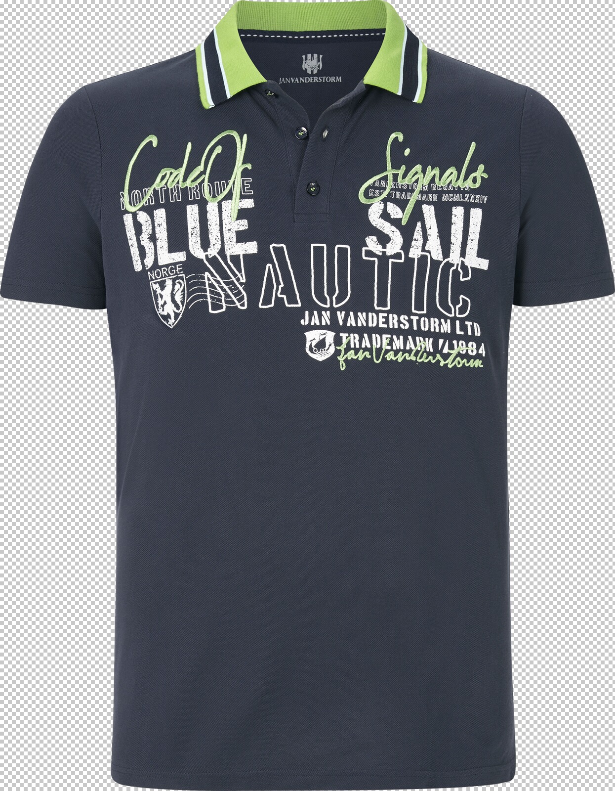 Jan Vanderstorm Poloshirt AMANDUS dunkelblau