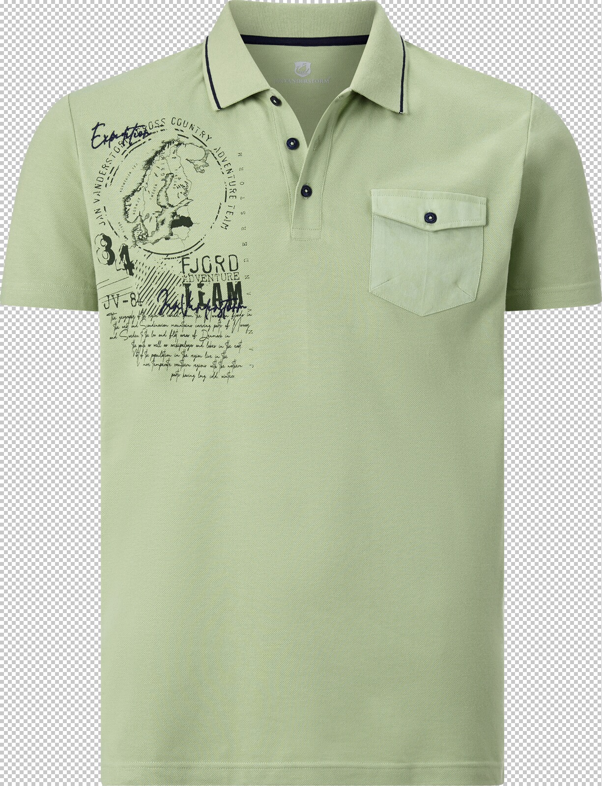 Jan Vanderstorm Poloshirt FJODOR hellgrün