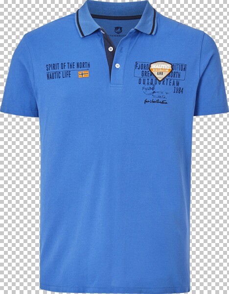 Poloshirt HALLFRED blau