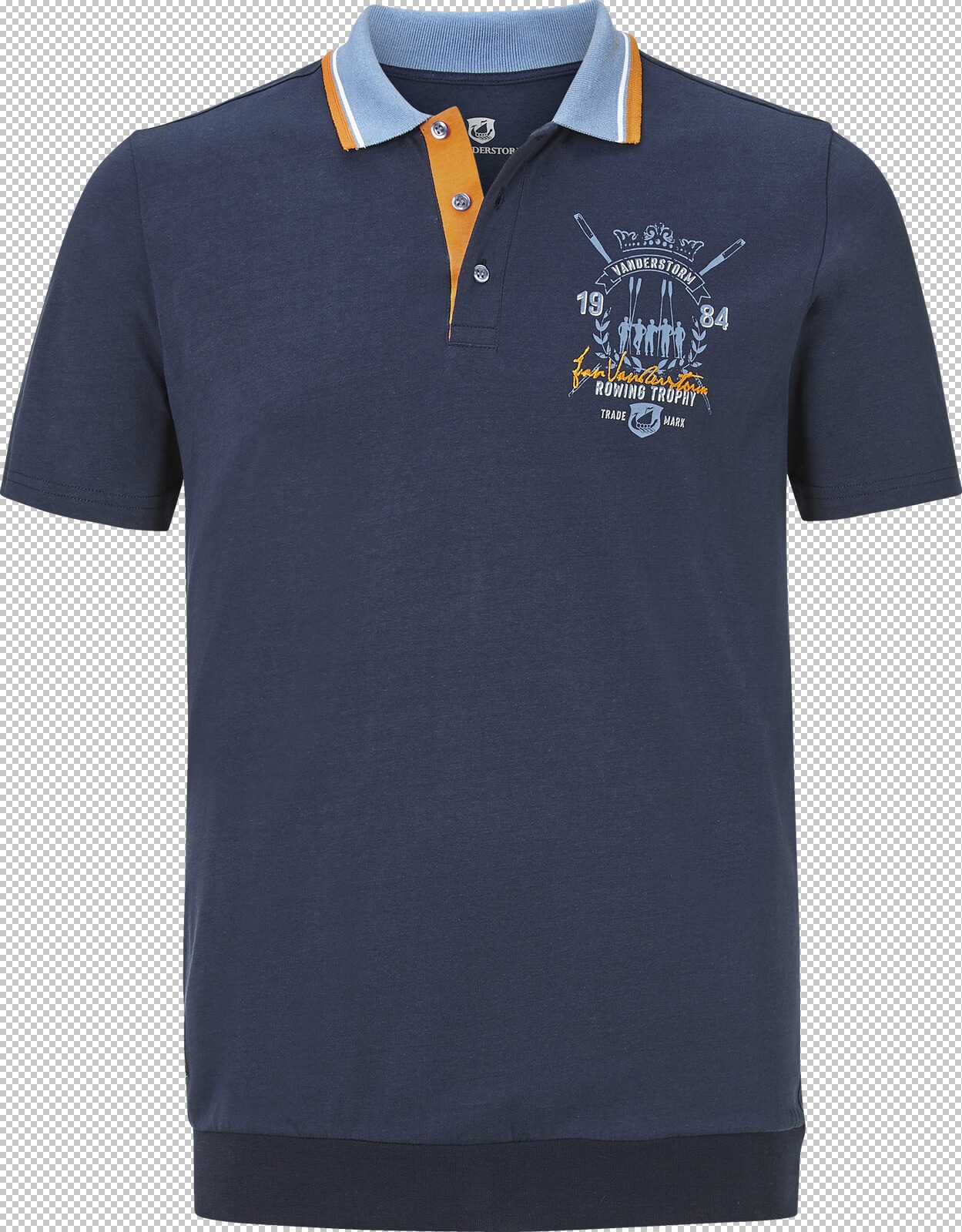 Jan Vanderstorm Poloshirt ORVAR dunkelblau