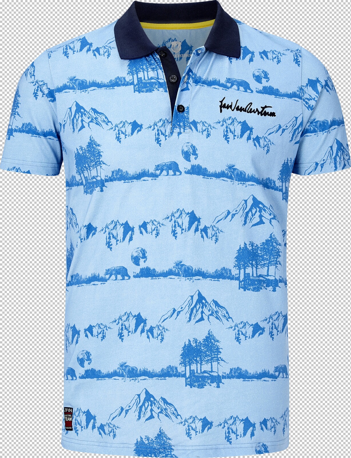 Jan Vanderstorm Poloshirt OTHIN blau
