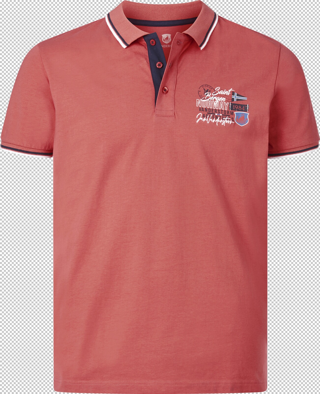 Jan Vanderstorm Poloshirt STEIVAN hellrot