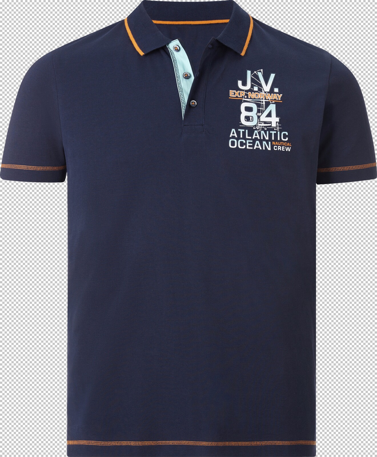 Jan Vanderstorm Poloshirt UFFE dunkelblau