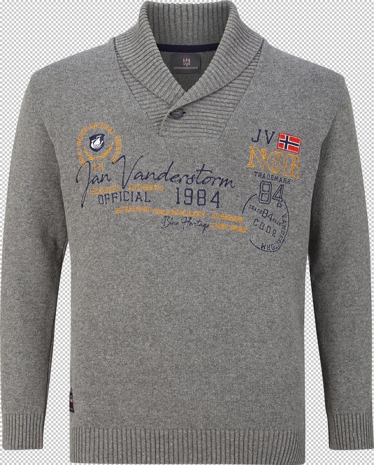 Jan Vanderstorm Pullover HAMAR grau