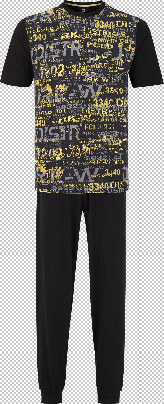 Jan Vanderstorm Schlafanzug OSCA schwarz