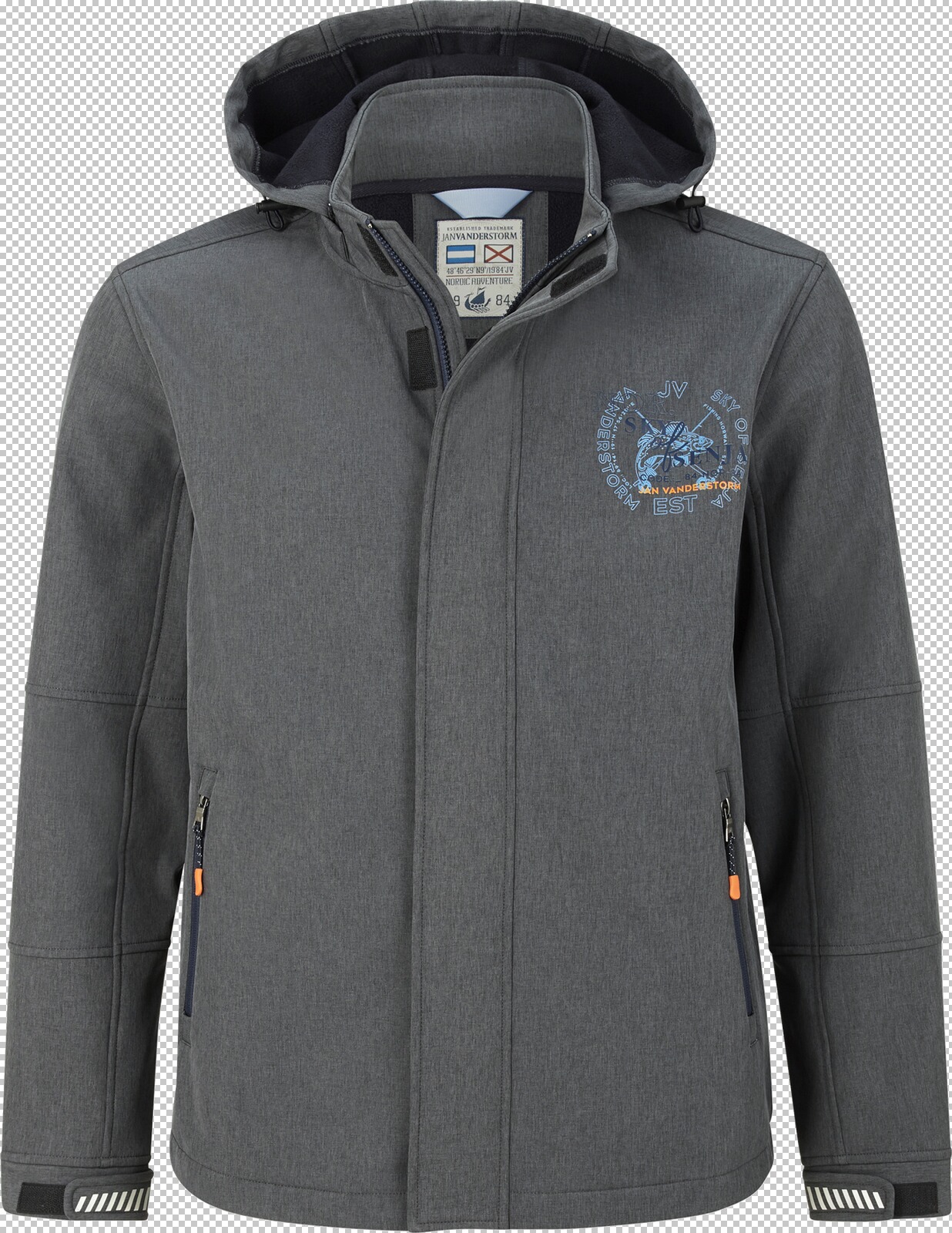 Jan Vanderstorm Softshelljacke FRAKE grau