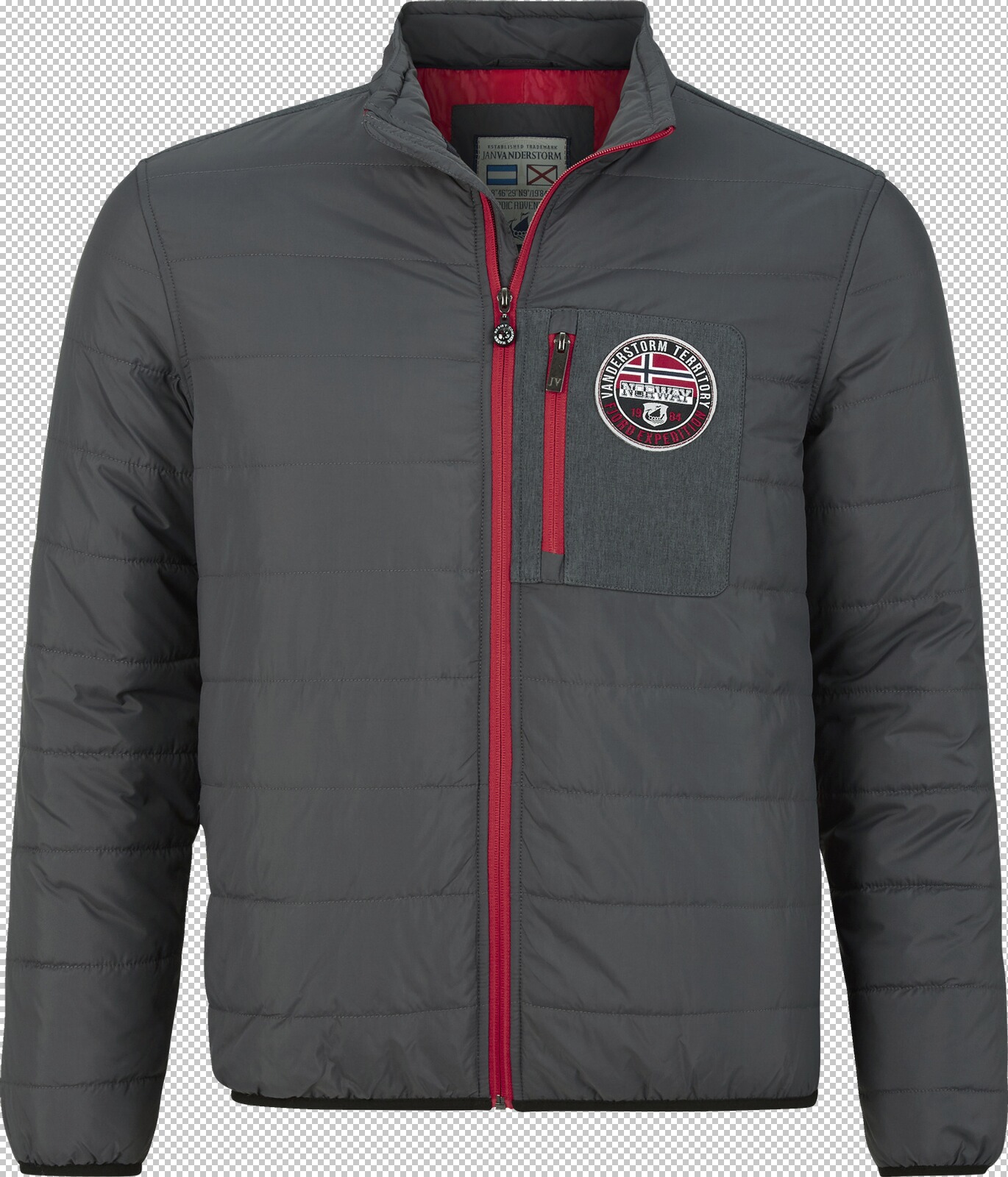 Jan Vanderstorm Steppjacke ALFSIGR dunkelgrau