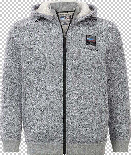 Strickfleecejacke NORVID grau