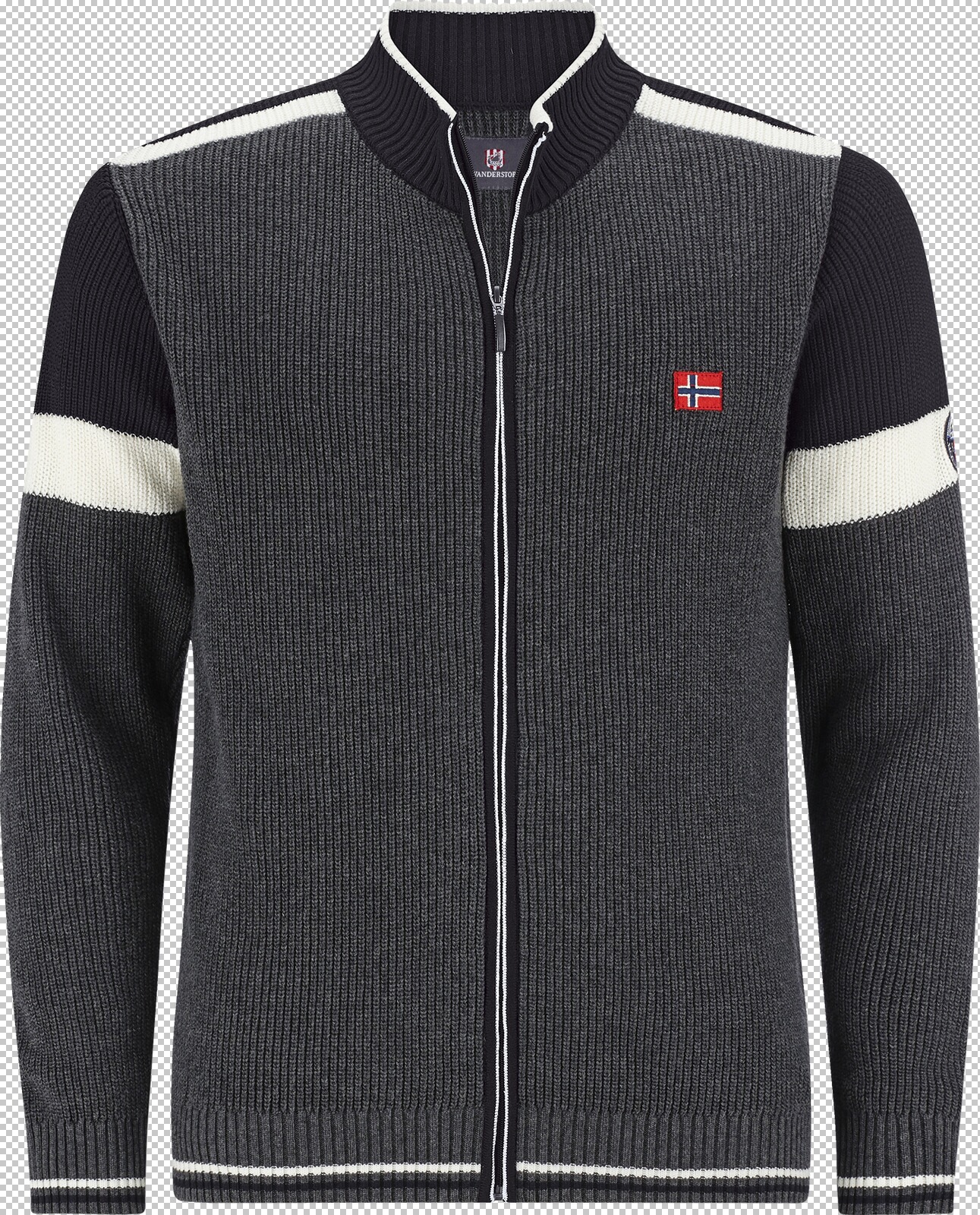 Jan Vanderstorm Strickjacke ANVE dunkelgrau