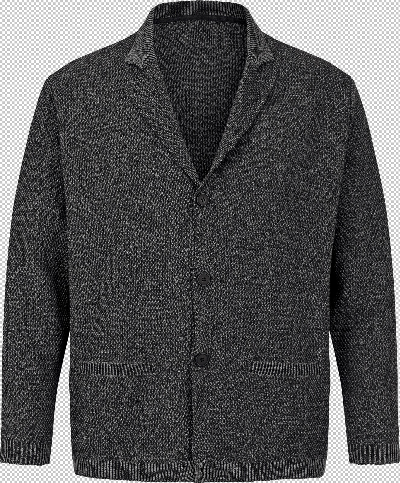 Jan Vanderstorm Strickjacke ASGER dunkelgrau