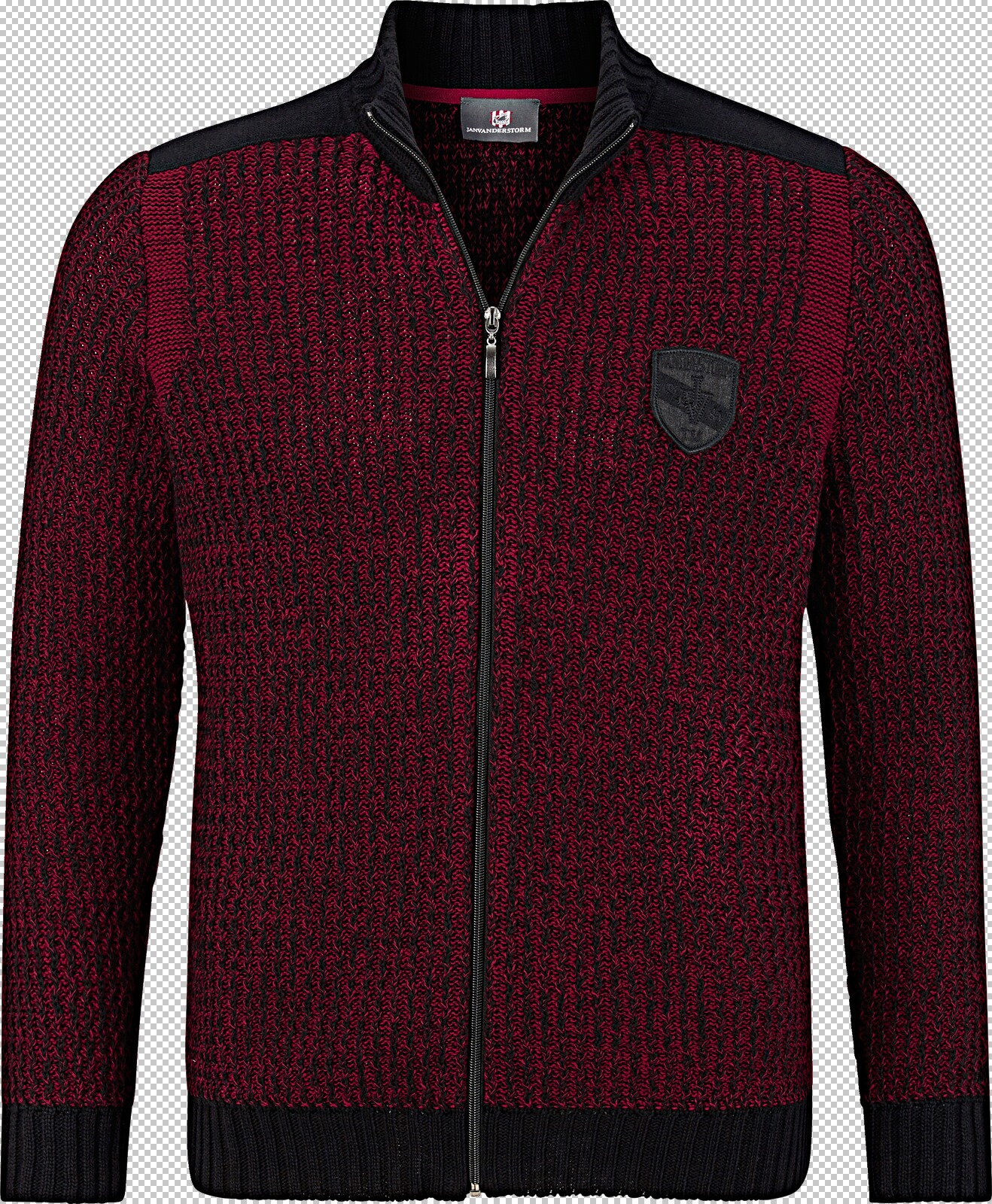 Jan Vanderstorm Strickjacke HALSTEN rot