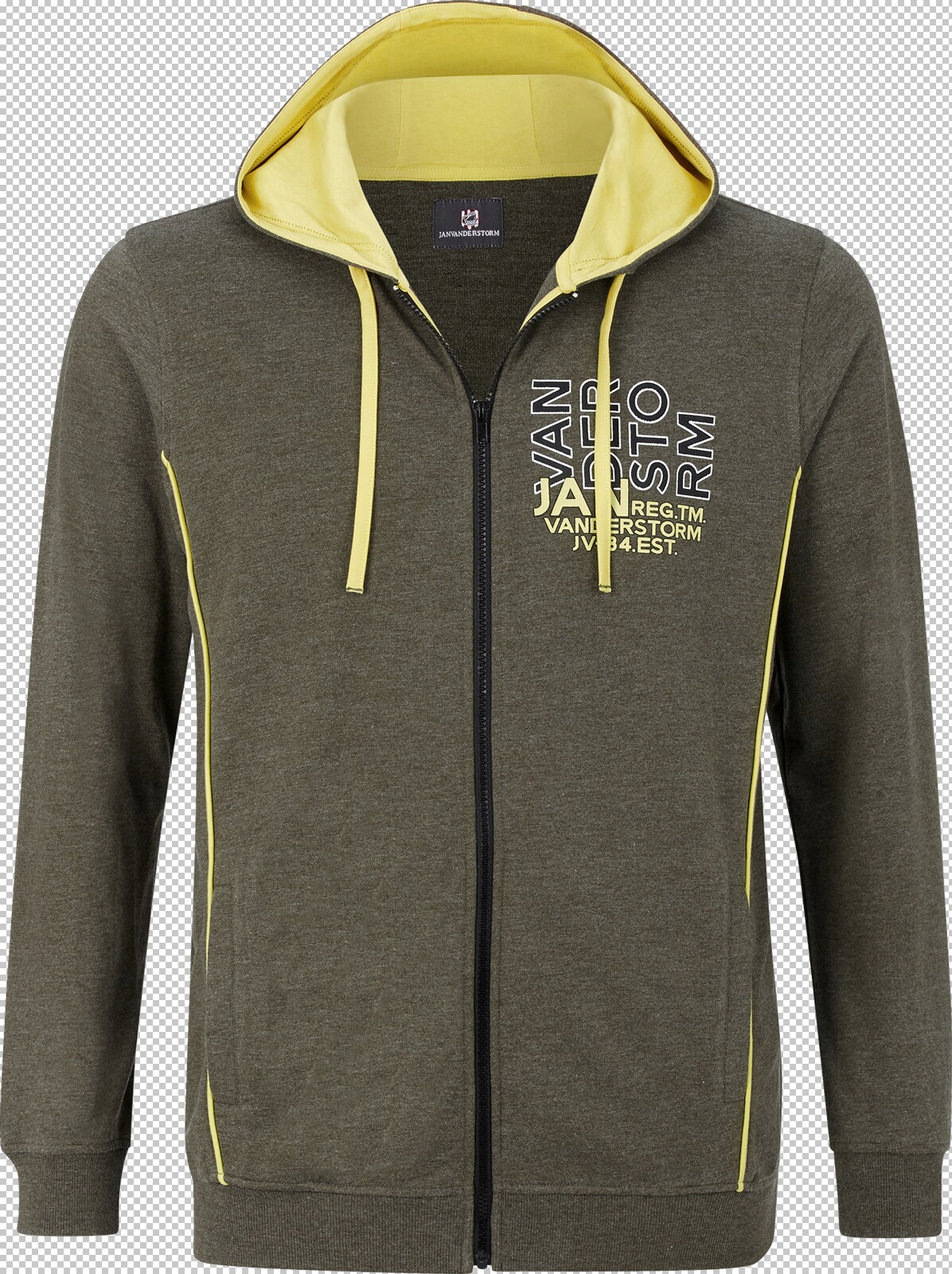 Jan Vanderstorm Sweatjacke BALSA oliv melange