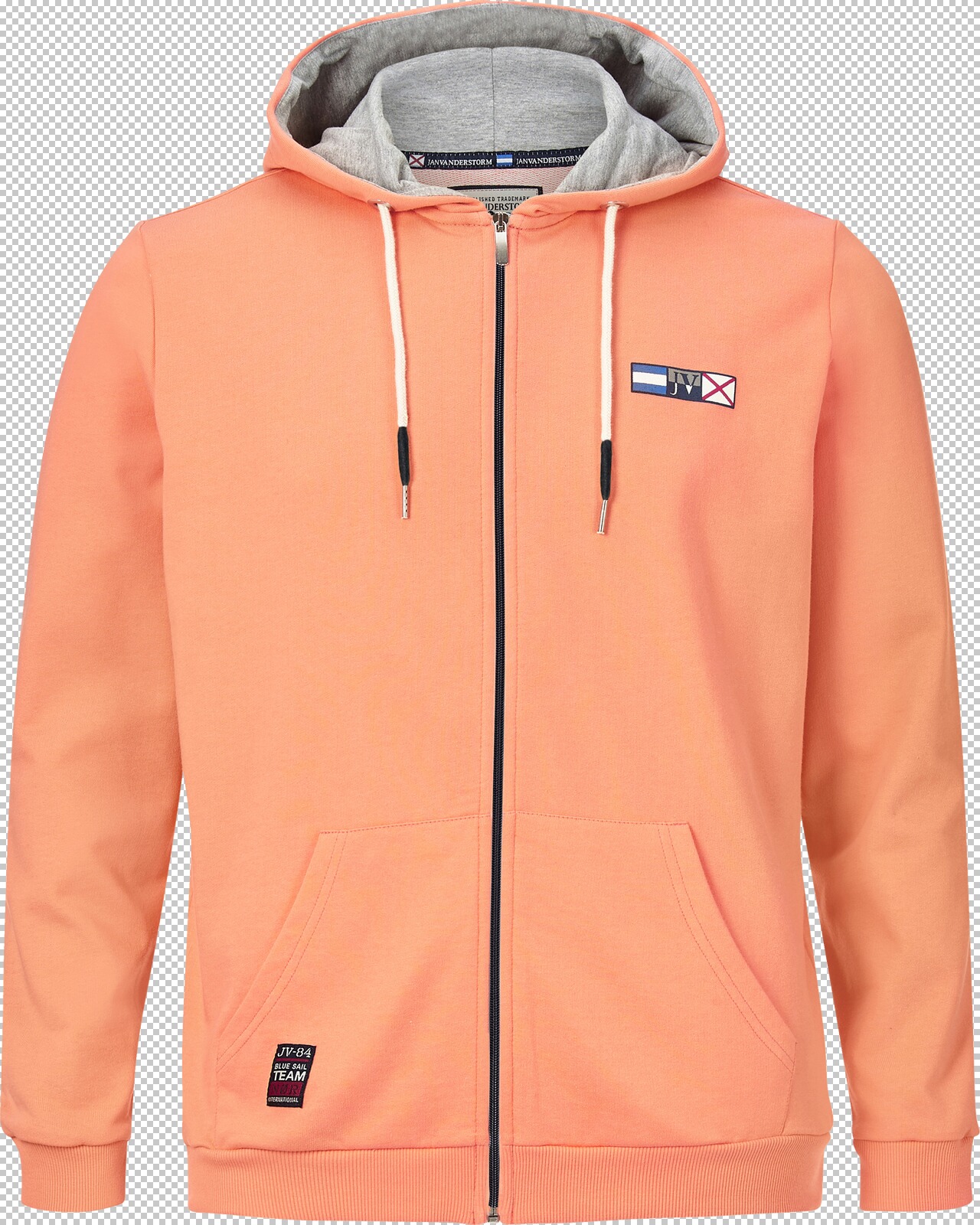 Jan Vanderstorm Sweatjacke EDRIK orange