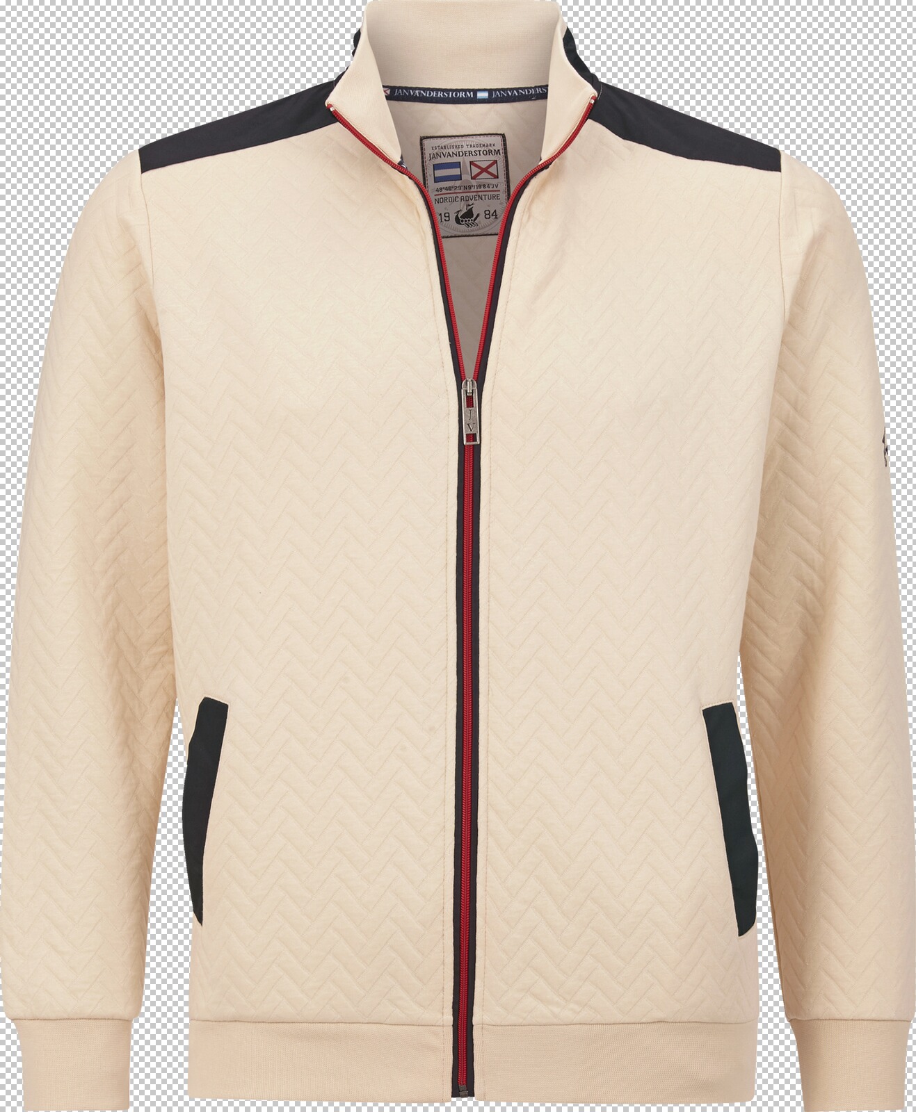 Jan Vanderstorm Sweatjacke HEIMO beige
