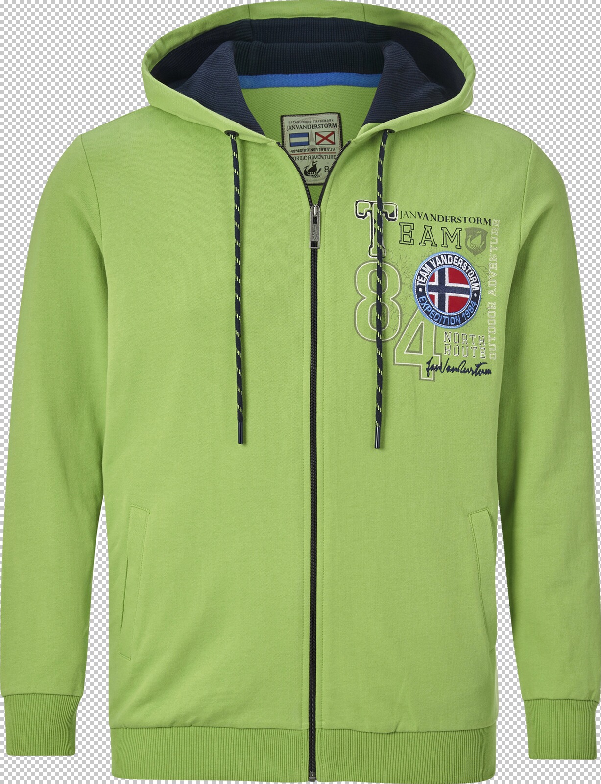 Jan Vanderstorm Sweatjacke HOLVAST grün