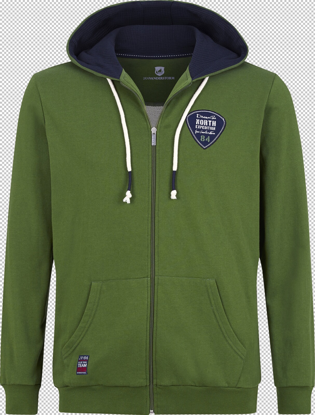 Jan Vanderstorm Sweatjacke INGWIN grün