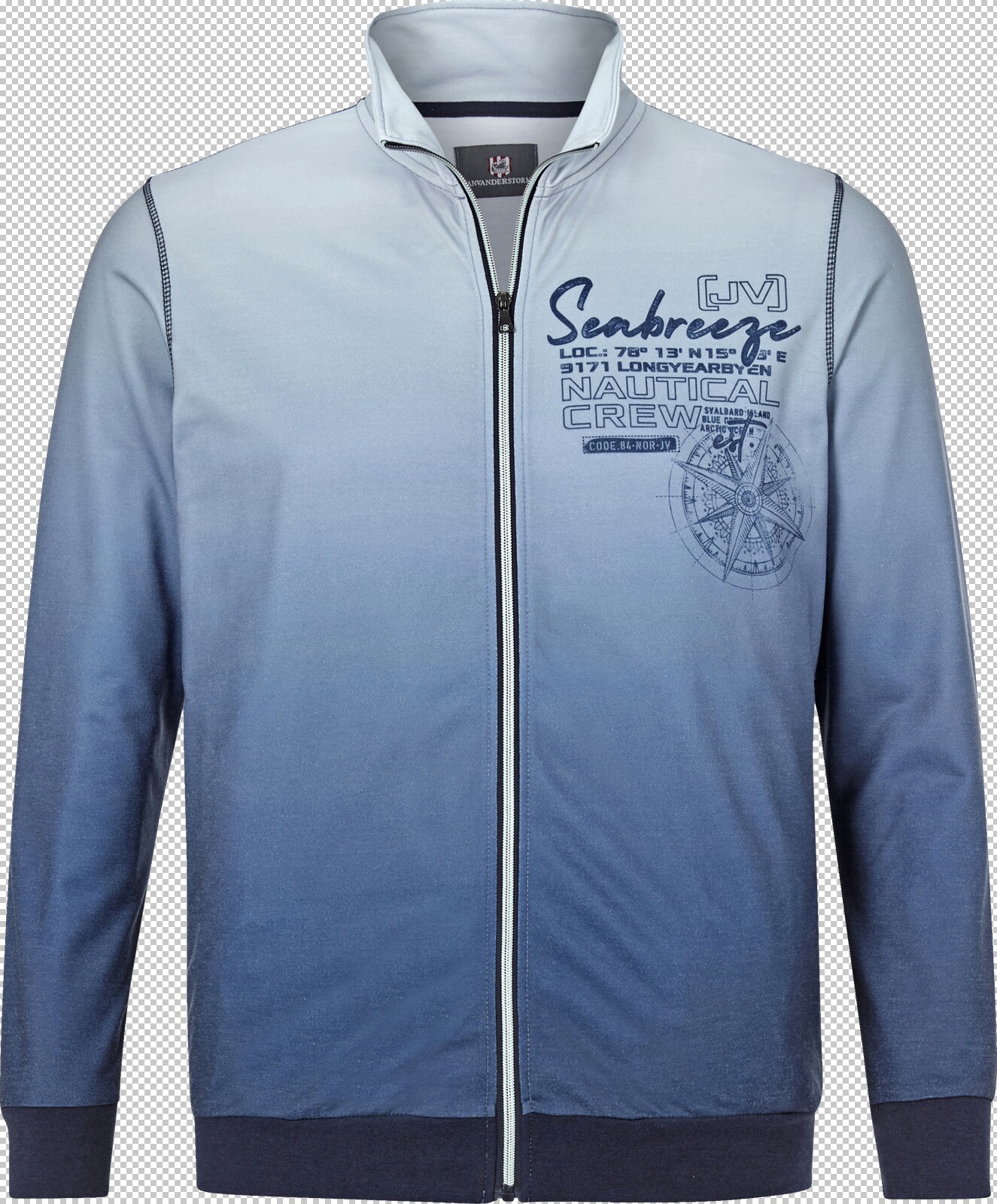 Jan Vanderstorm Sweatjacke JAIS blau