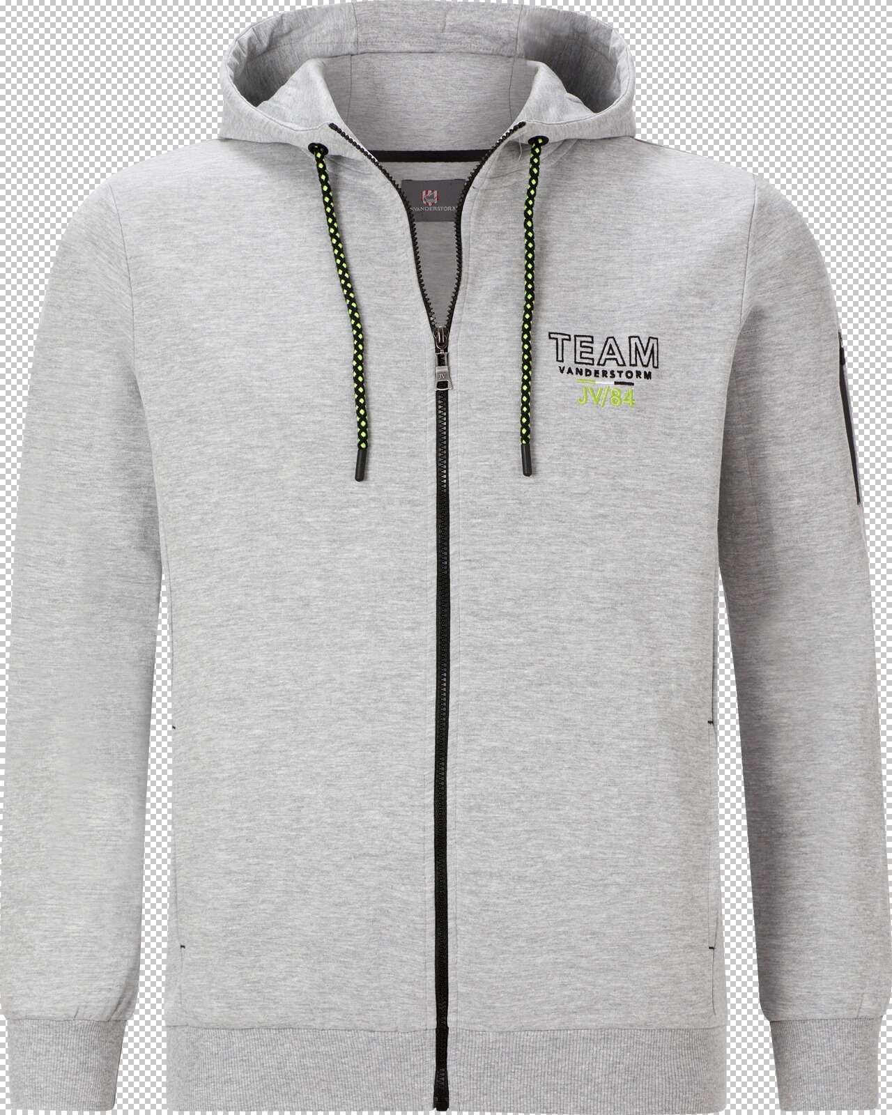 Jan Vanderstorm Sweatjacke ODGRIM silbergrau melange