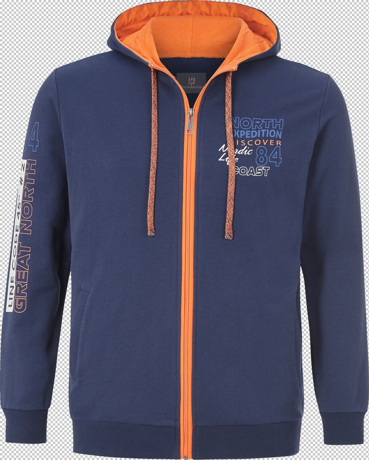 Jan Vanderstorm Sweatjacke RODERICH dunkelblau