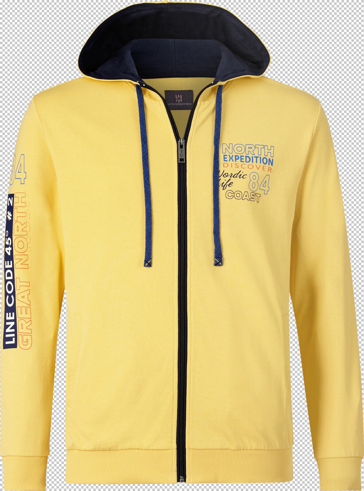 Jan Vanderstorm Sweatjacke RODERICH gelb
