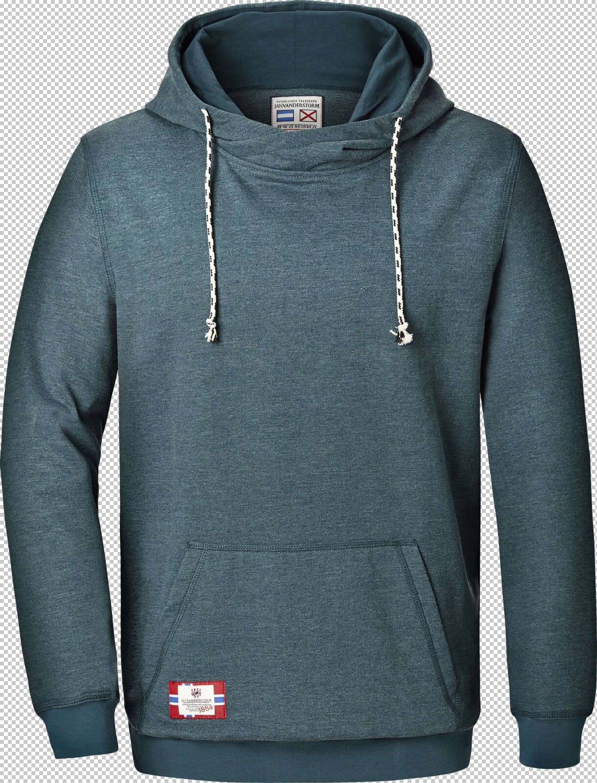 Jan Vanderstorm Sweatshirt BLANKARD petrol melange