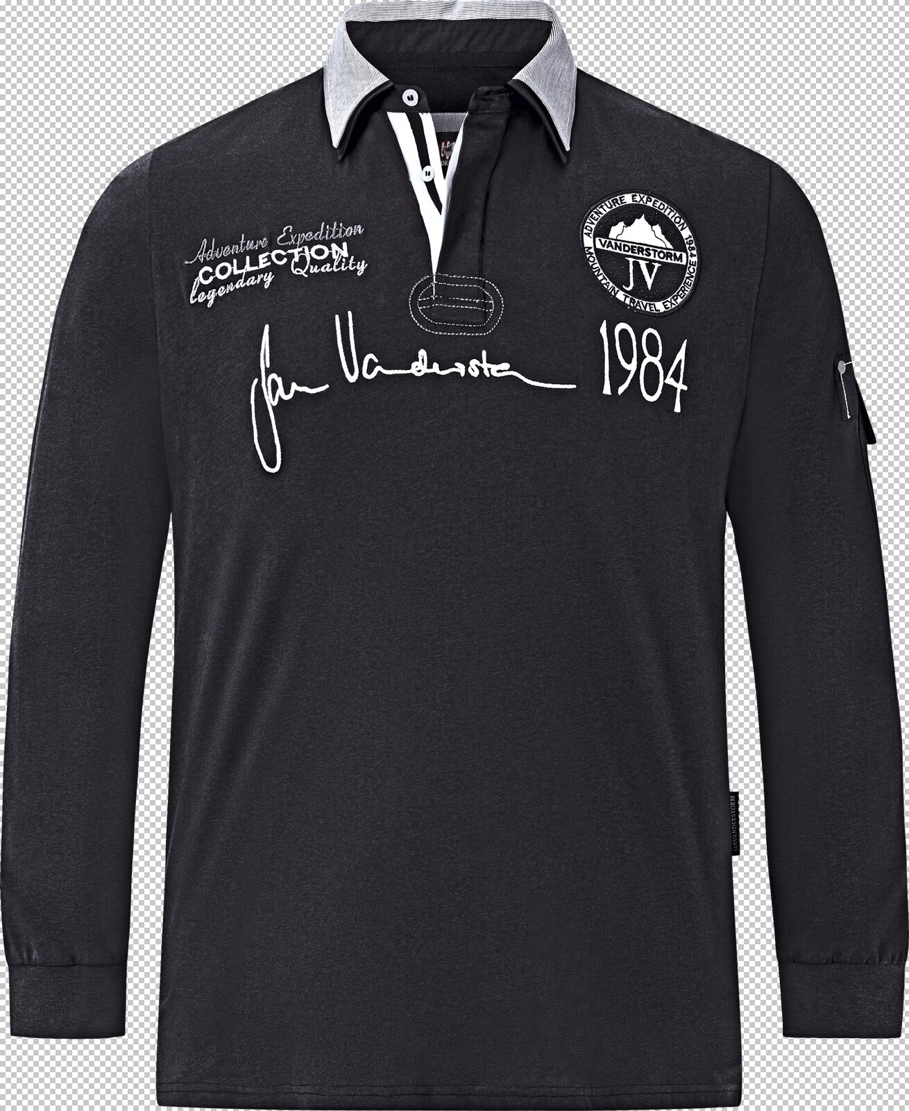 Jan Vanderstorm Sweatshirt JELLE schwarz