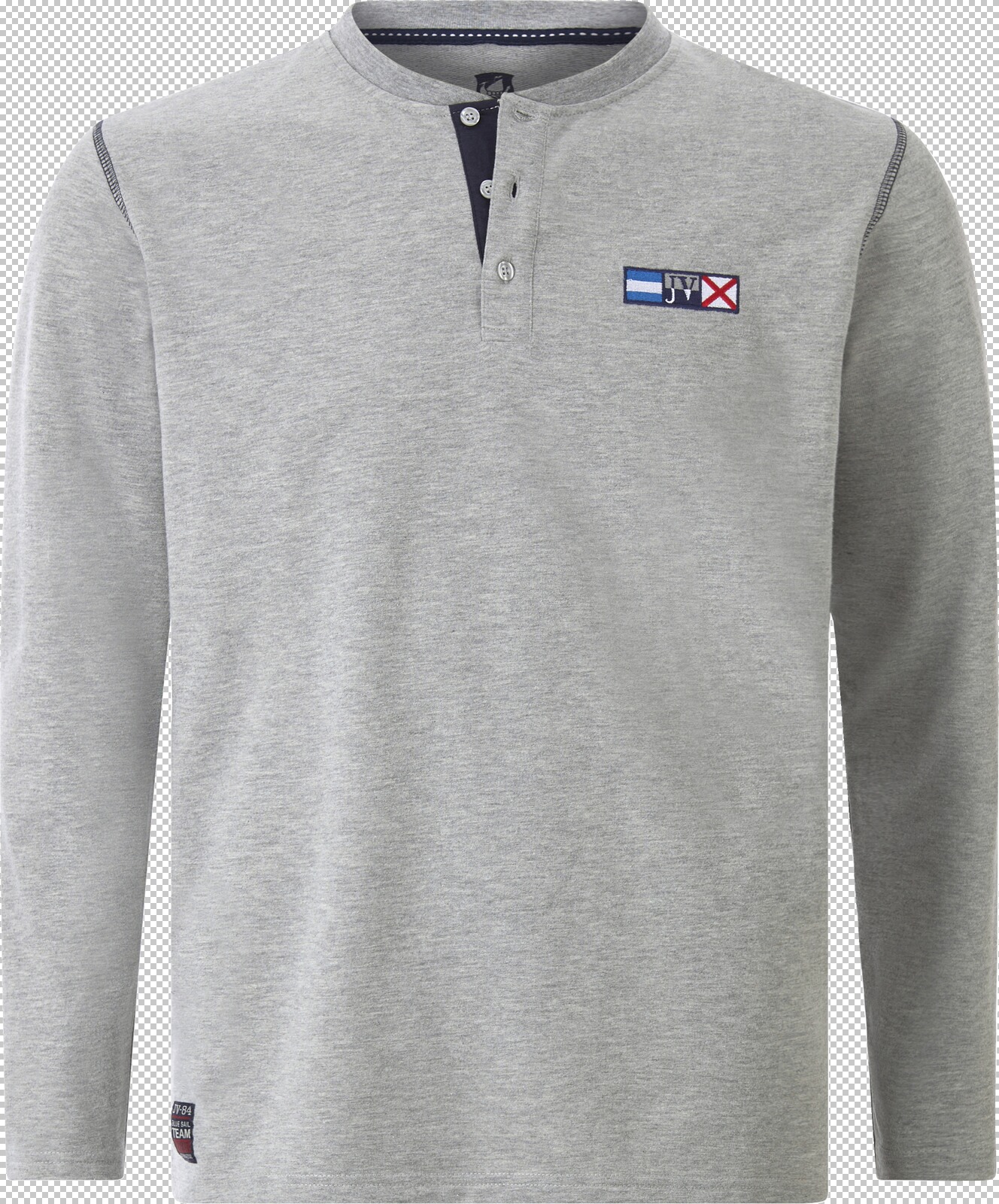 Jan Vanderstorm Sweatshirt JORNSEN silbergrau melange