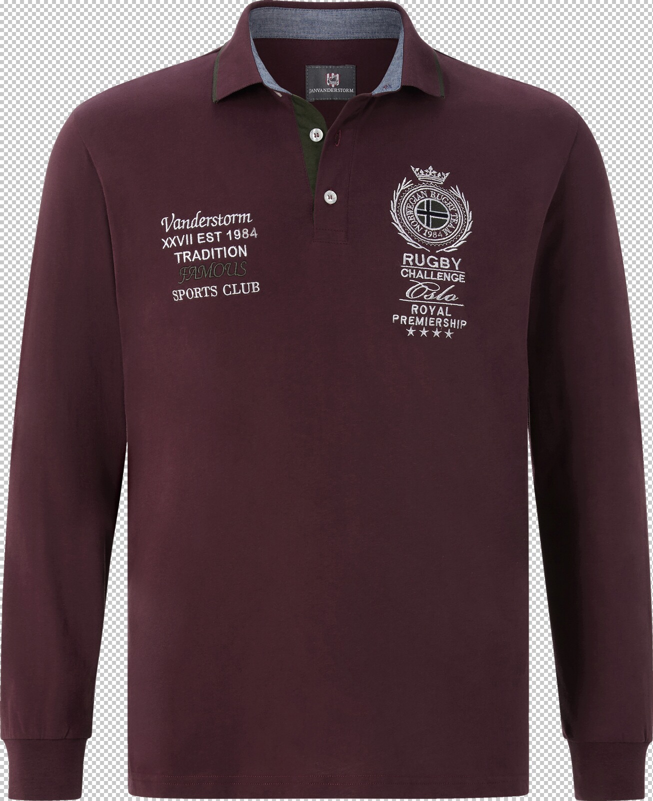 Jan Vanderstorm Sweatshirt SIGVAT dunkelrot