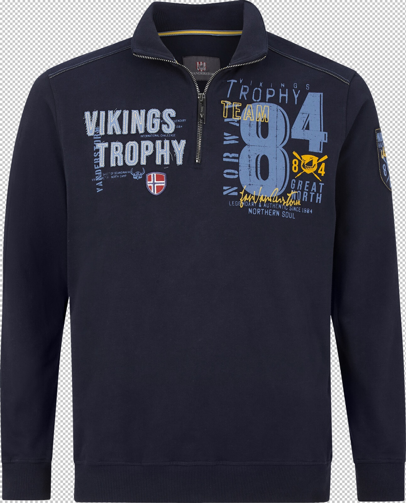 Jan Vanderstorm Sweatshirt THORALF dunkelblau