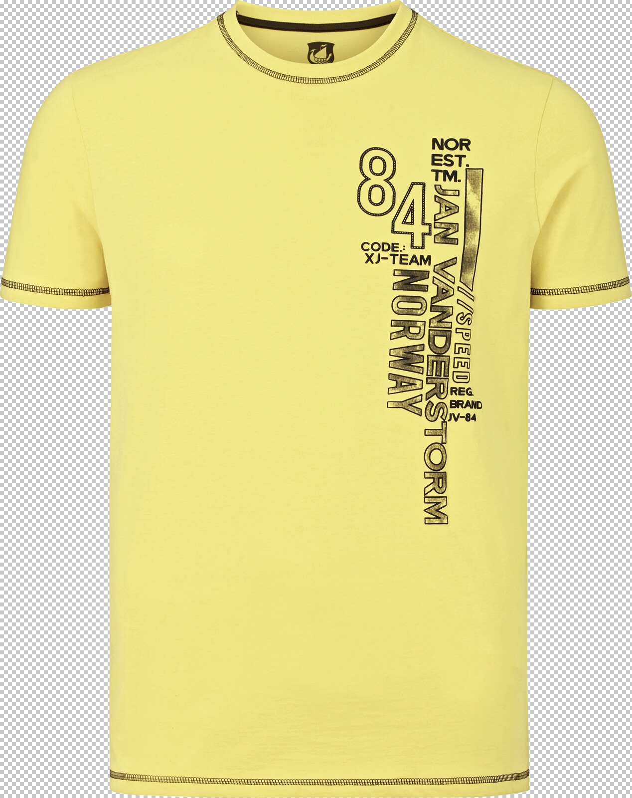 Jan Vanderstorm T-Shirt BARRIT gelb