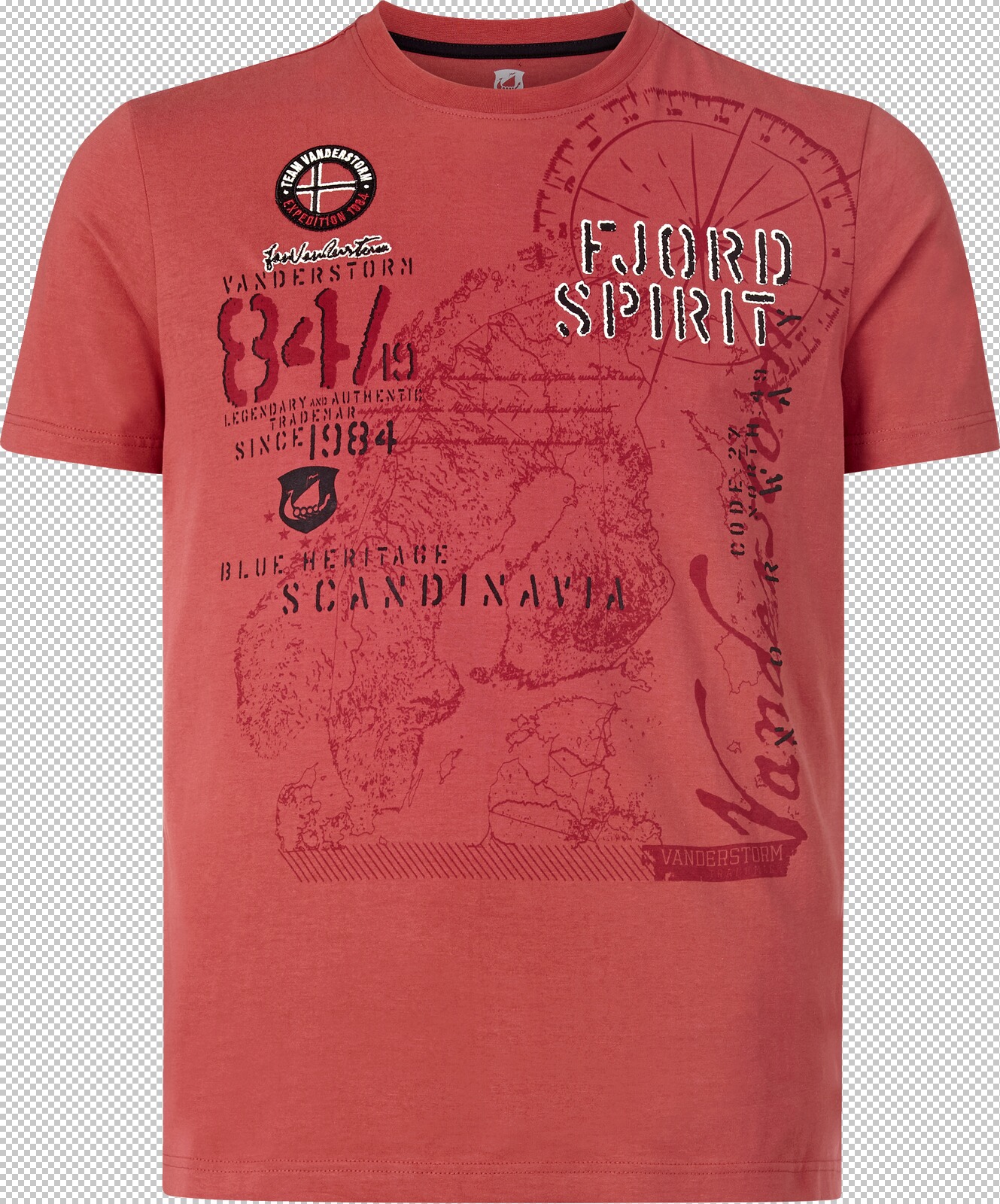 Jan Vanderstorm T-Shirt DOMINIK rot