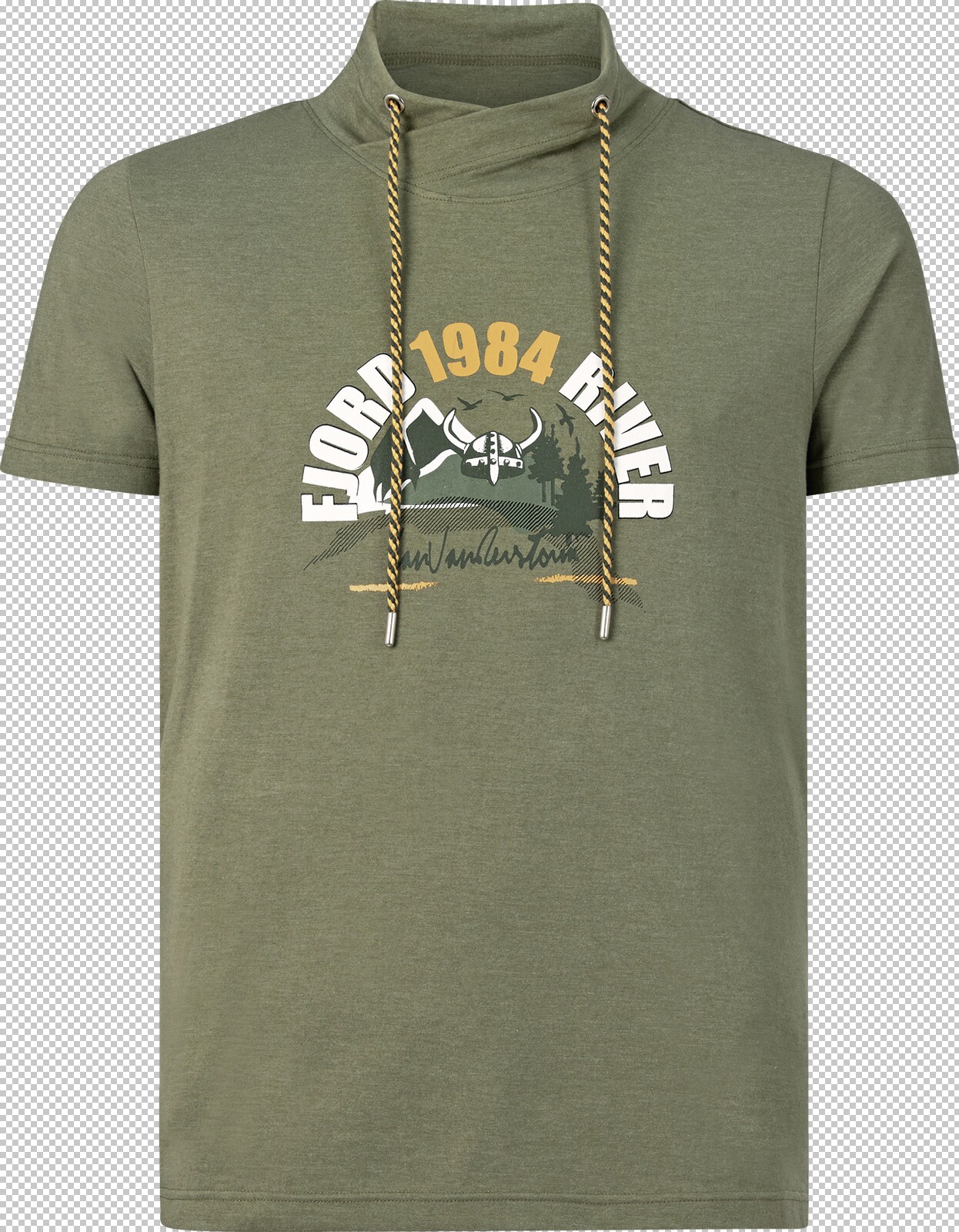 Jan Vanderstorm T-Shirt ELBERG oliv melange