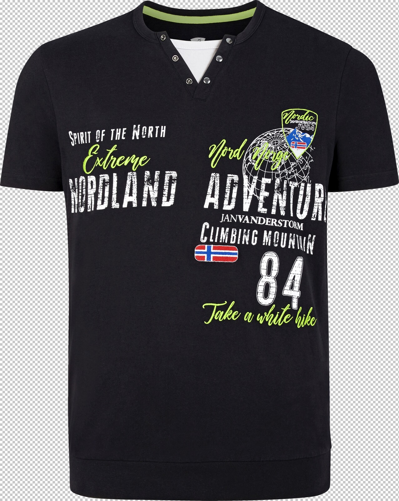 Jan Vanderstorm T-Shirt ERTTO schwarz