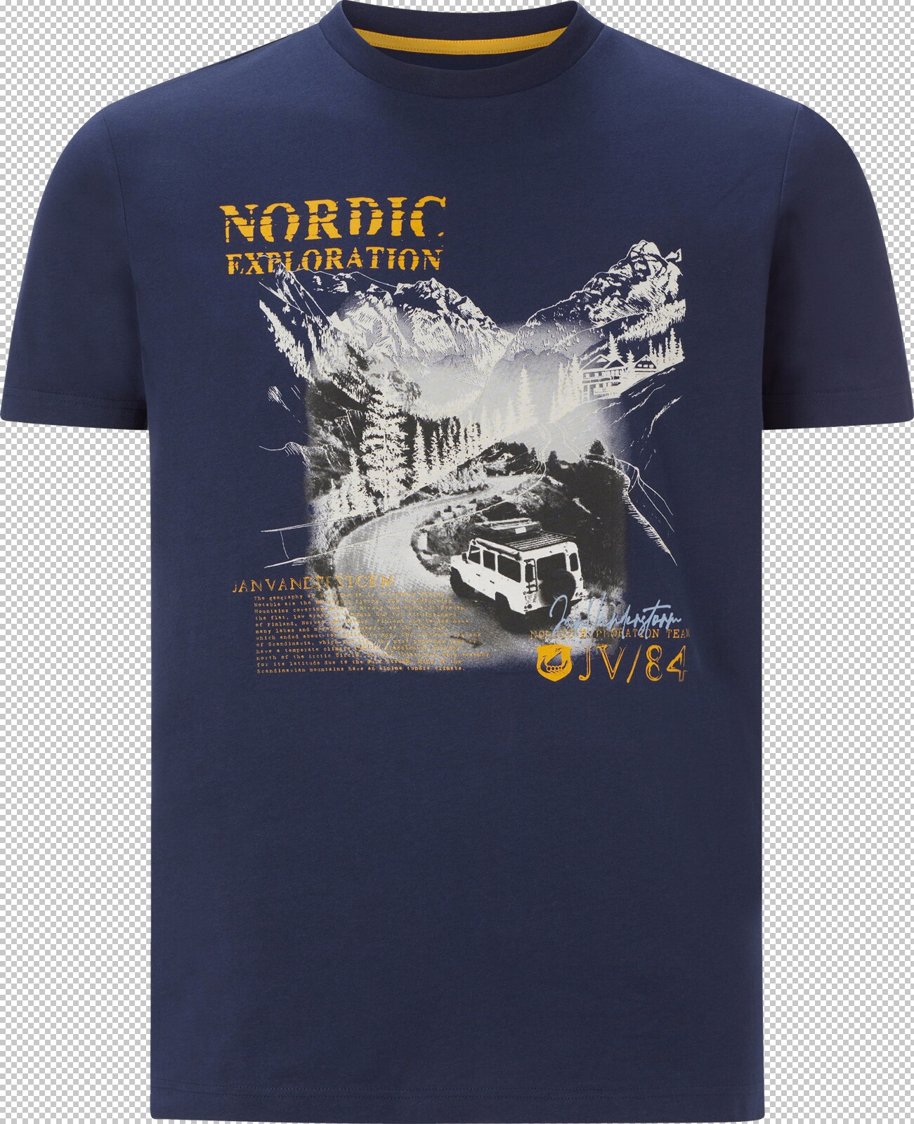 Jan Vanderstorm T-Shirt HAKSE dunkelblau