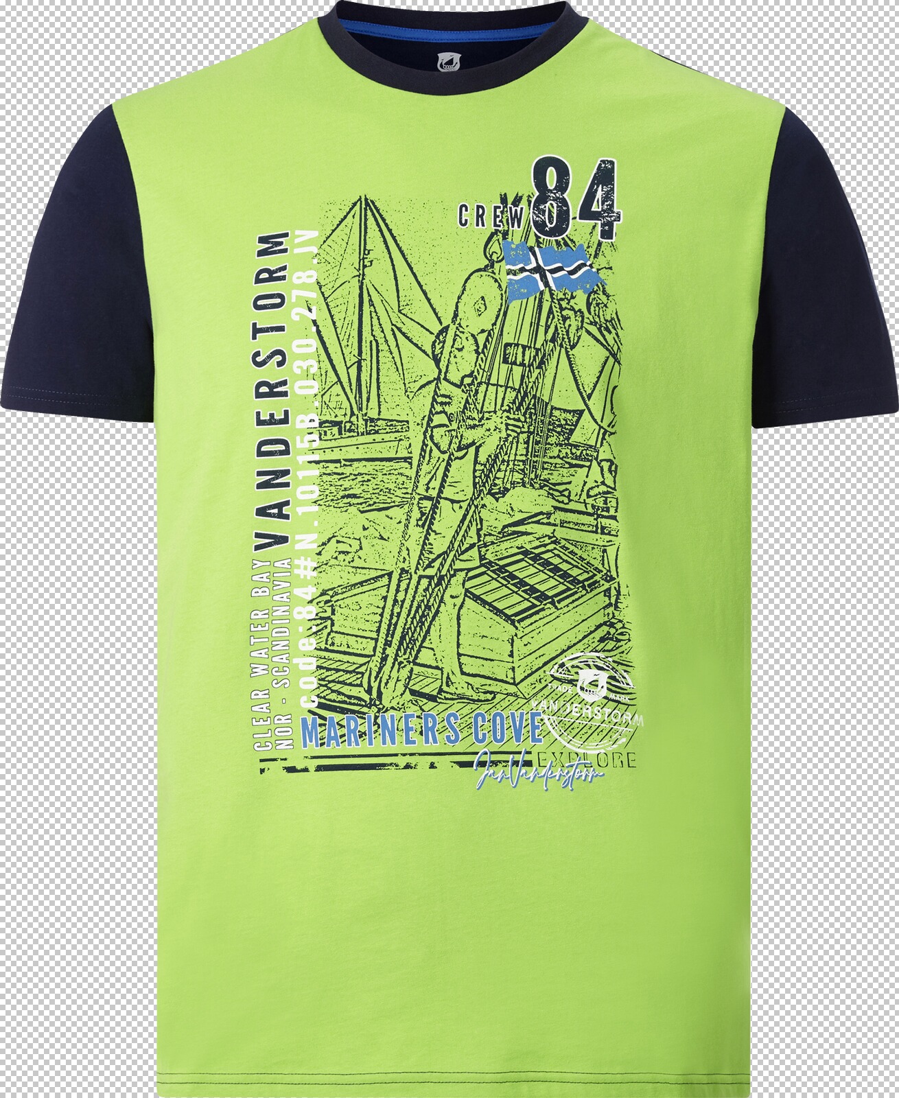 Jan Vanderstorm T-Shirt KASPERI grün