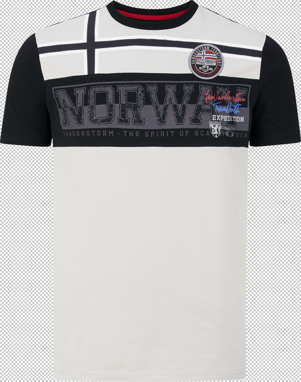 Jan Vanderstorm T-Shirt RUNEAS hellgrau