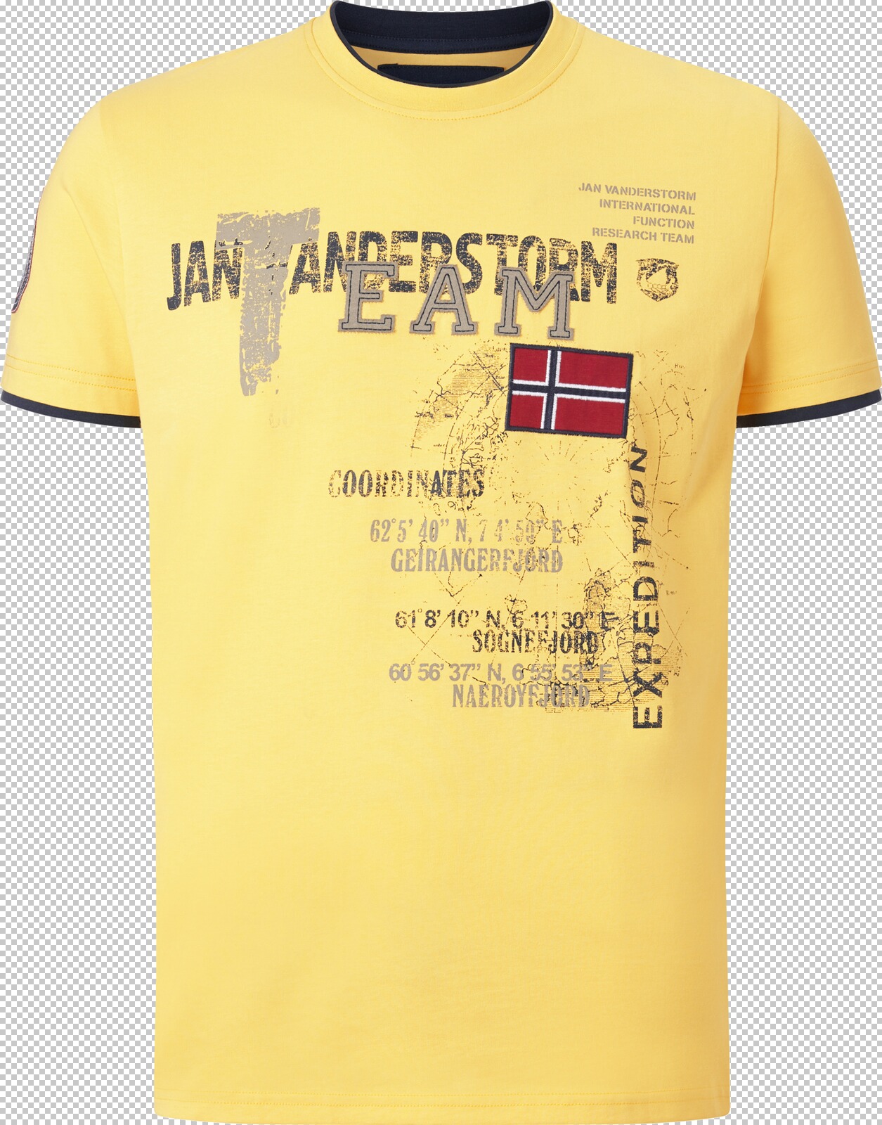 Jan Vanderstorm T-Shirt SÖLVE gelb