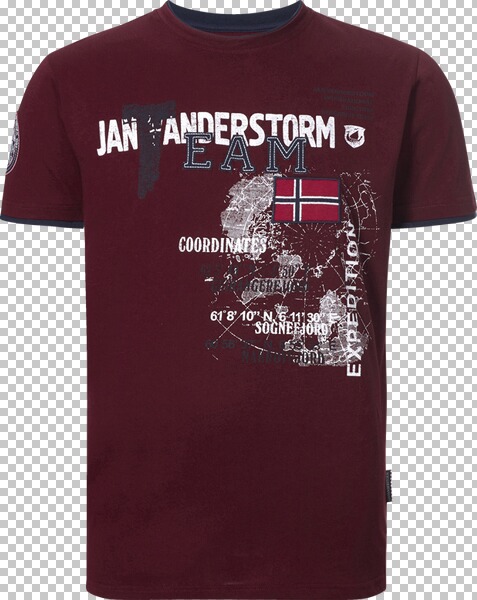 T-Shirt SÖLVE dunkelrot