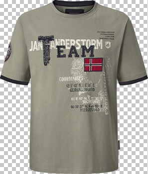 Jan Vanderstorm T-shirt FELTON Plus Size turquoise Jan Vanderstorm T-shirt FELTON Plus Size turquoise