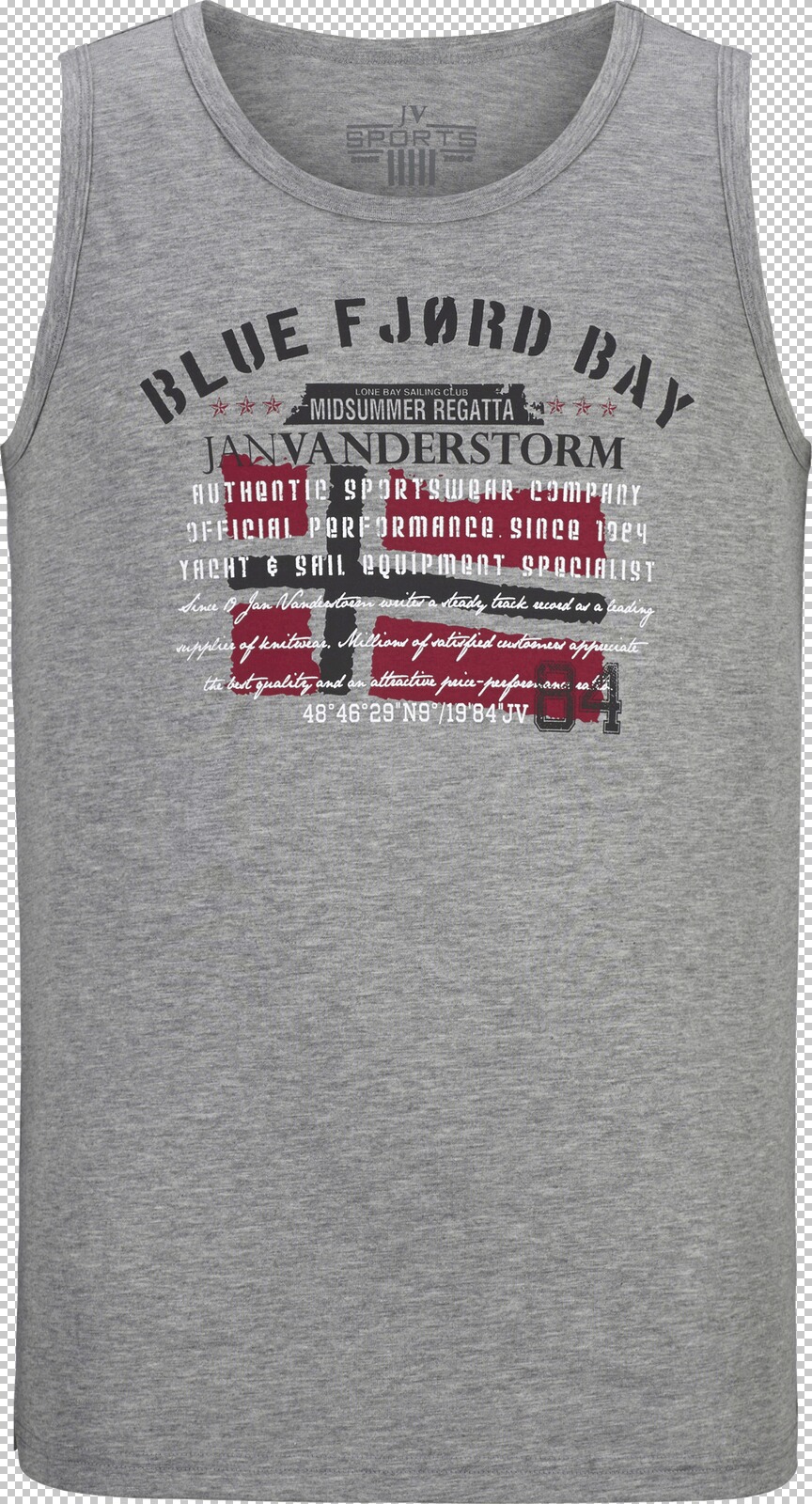 Jan Vanderstorm Tanktop OLOF grau melange