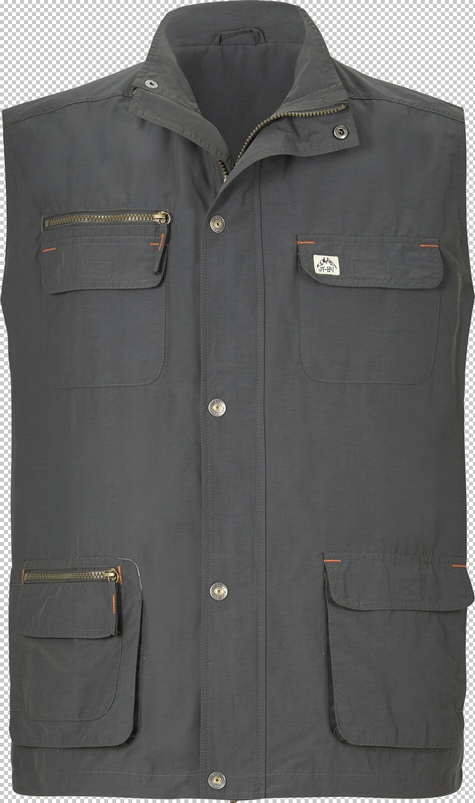 Jan Vanderstorm Trekking Weste HELMBOT dunkelgrau