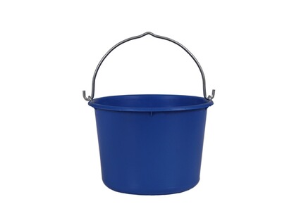 Baueimer 20 Liter, blau, mit Metallbügel Baueimer 20 Liter, blau, mit Metallbügel
