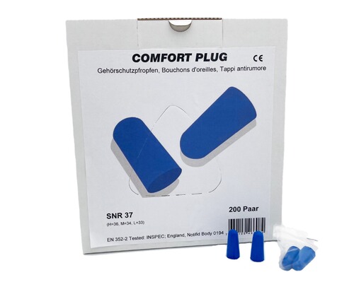 Gehörschutzstöpsel Comfort Plug blue SNR 37 dB 